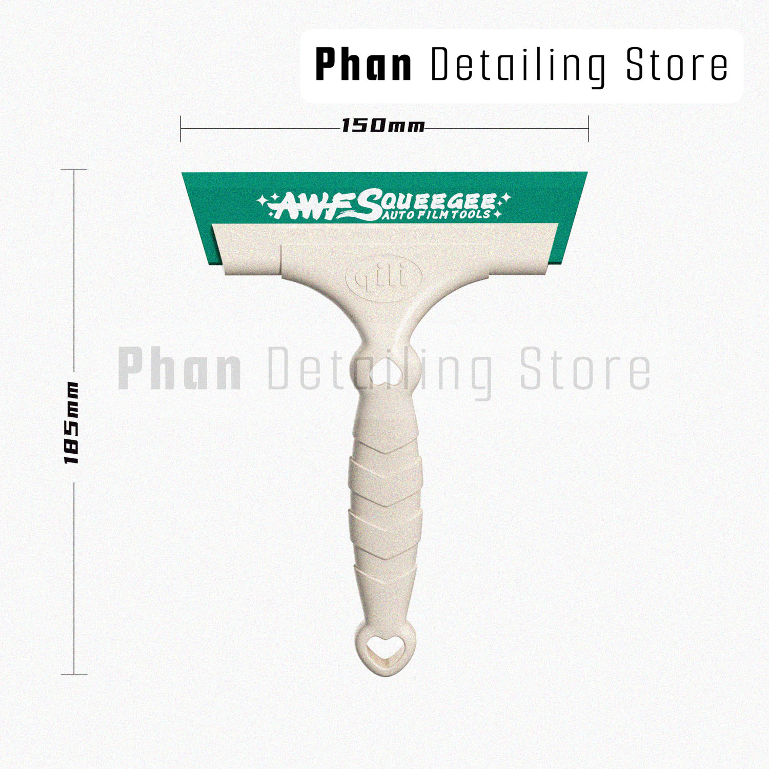 Gạt Vệ Sinh Lưỡi Xanh Mềm Thân Nhựa Qili