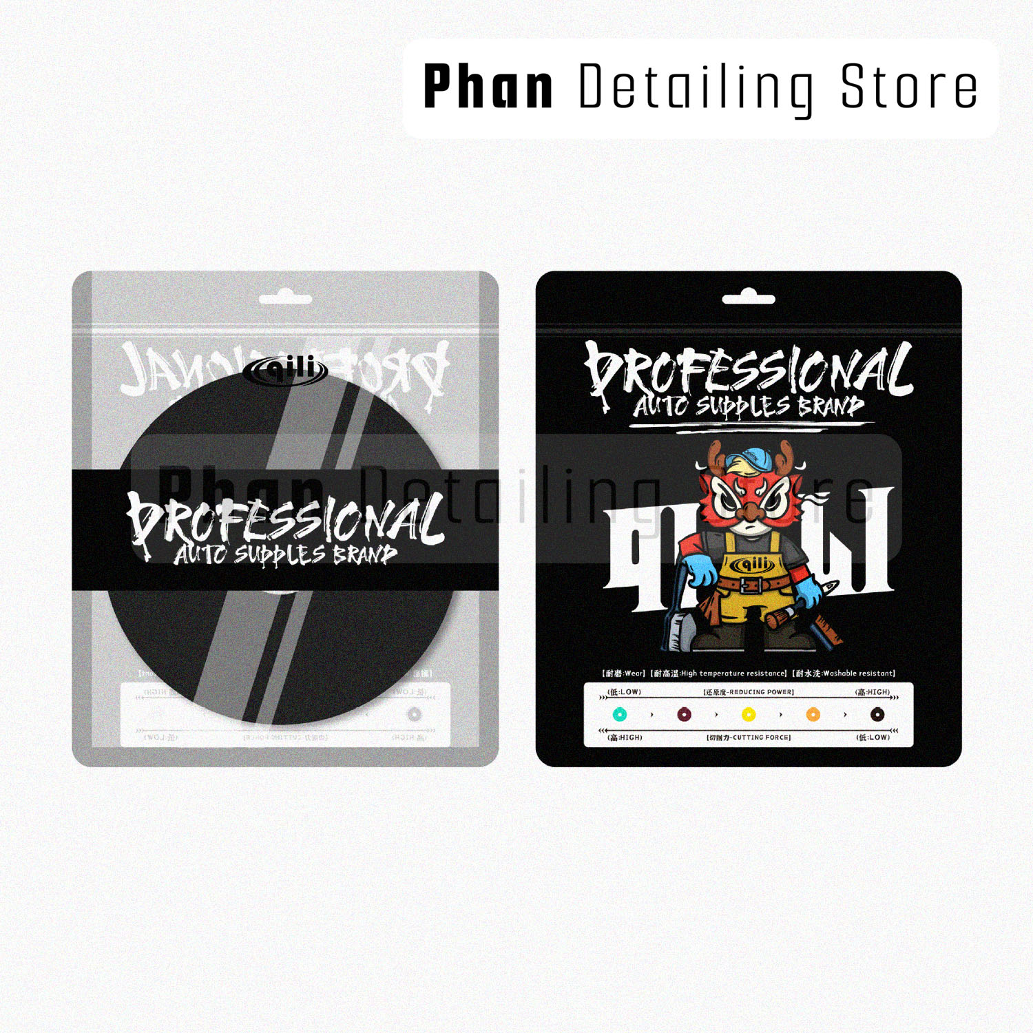 Phớt Xốp Cam Đánh Bóng Bước 3 Size 5 inc Qili