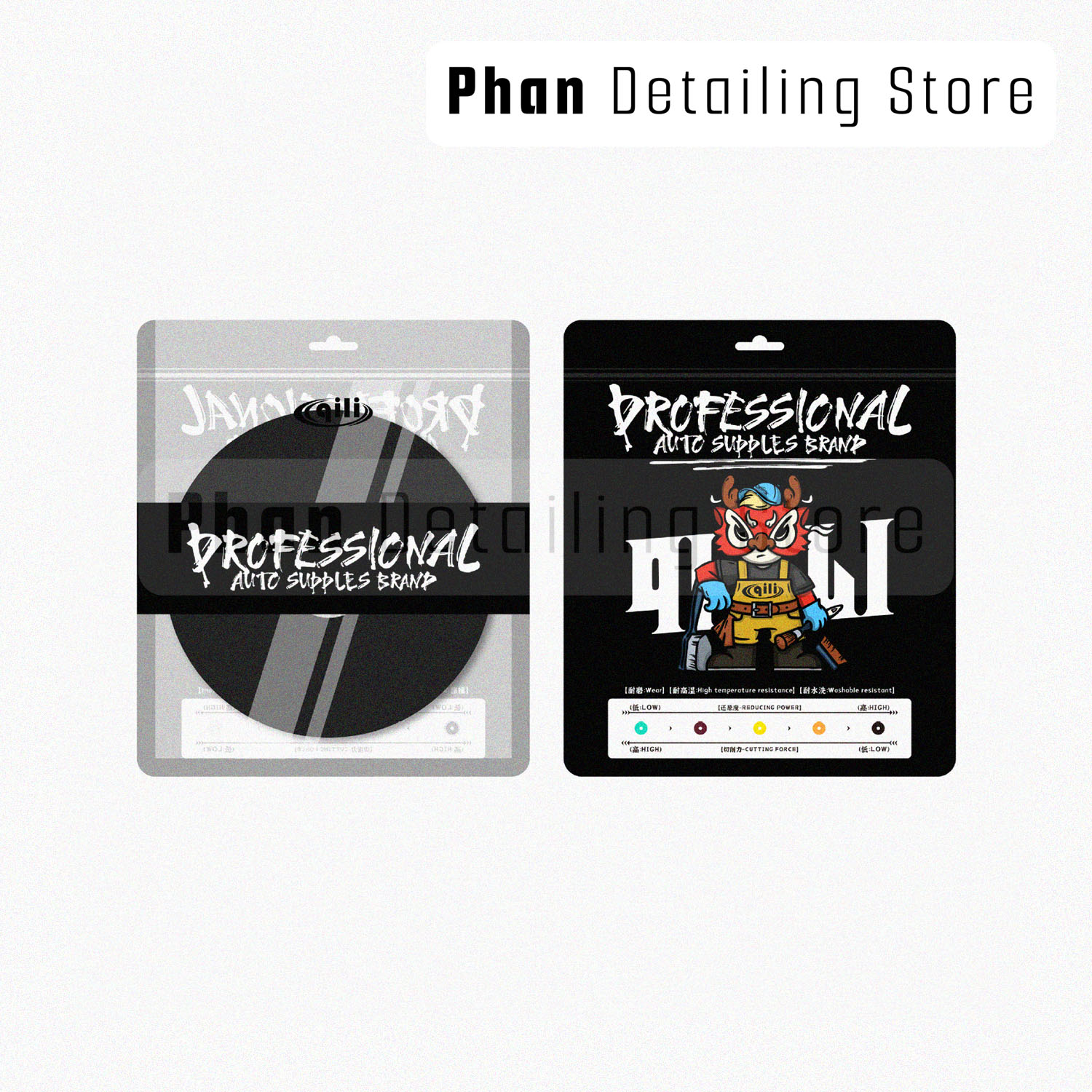 Phớt Xốp Cam Đánh Bóng Bước 3 Size 3 inc Qili