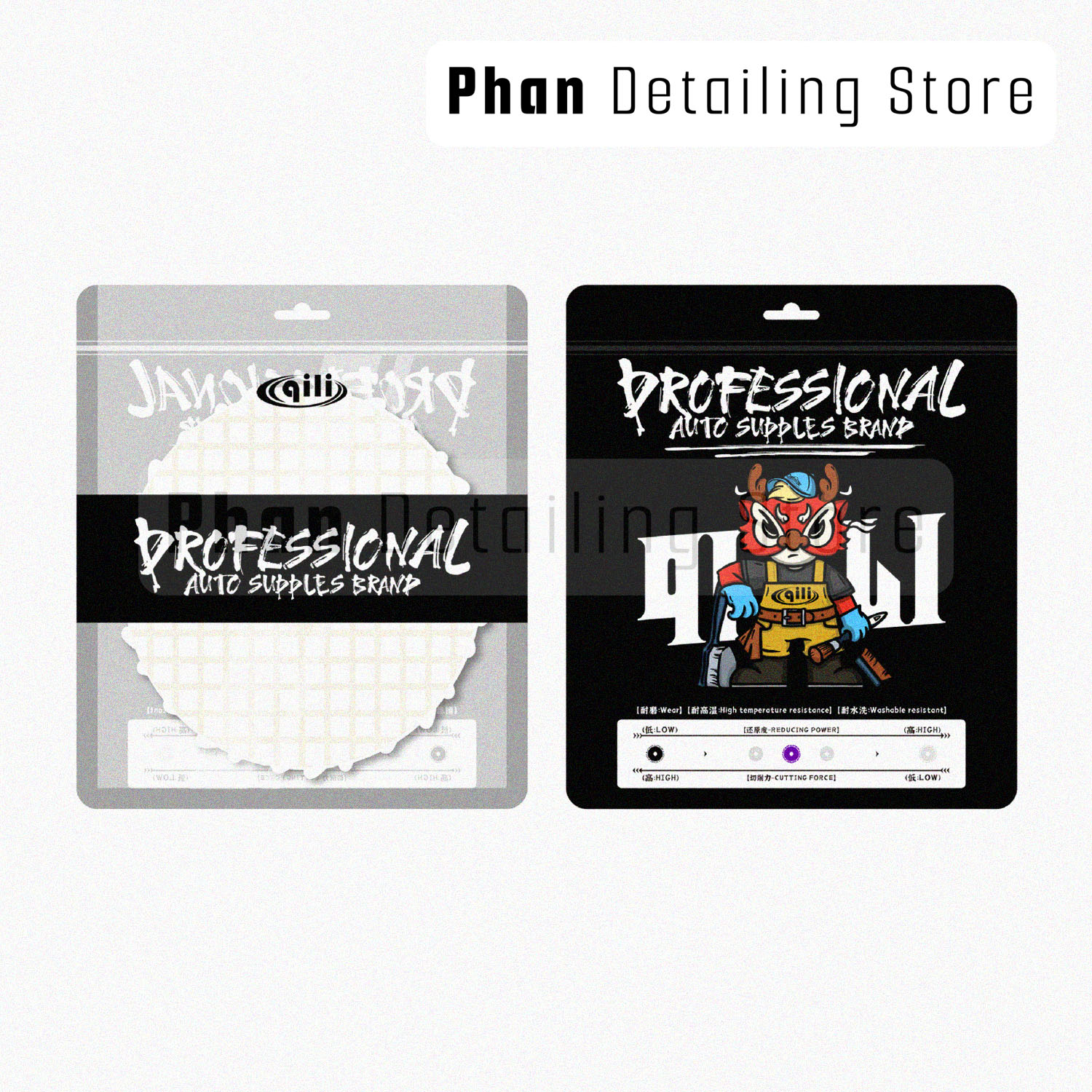 Phớt Lông Cừu Ngắn Ô Vuông Size 5 inc Qili