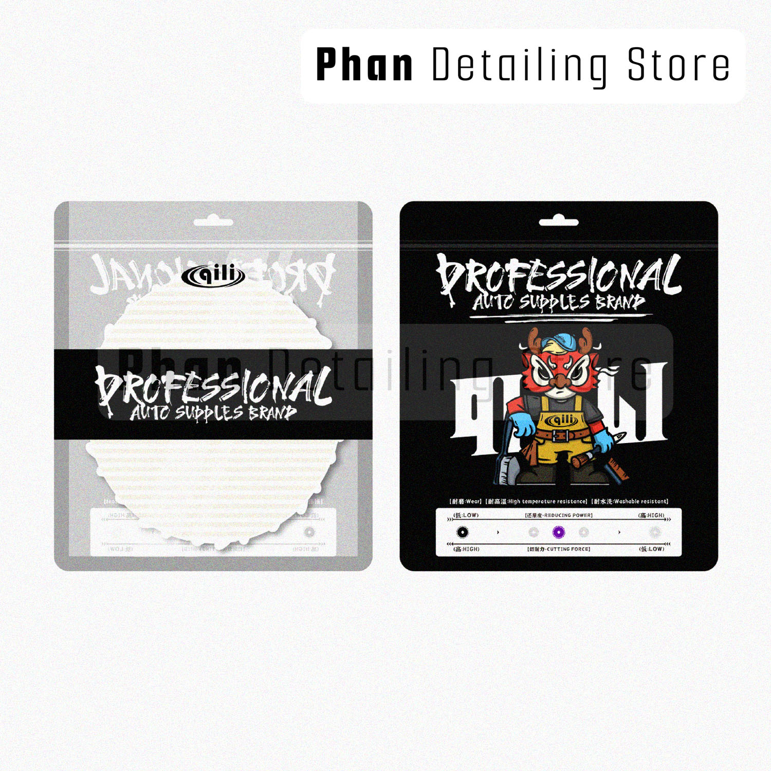 Phớt Lông Cừu Ngắn Kẻ Ngang Size 5 inc Qili