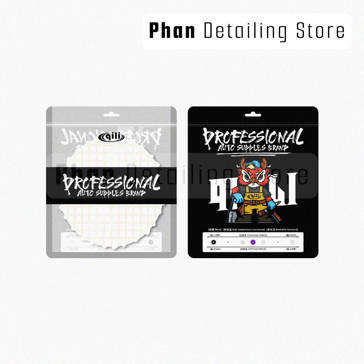 Phớt Lông Cừu Ngắn Ô Vuông Size 3 inc Qili